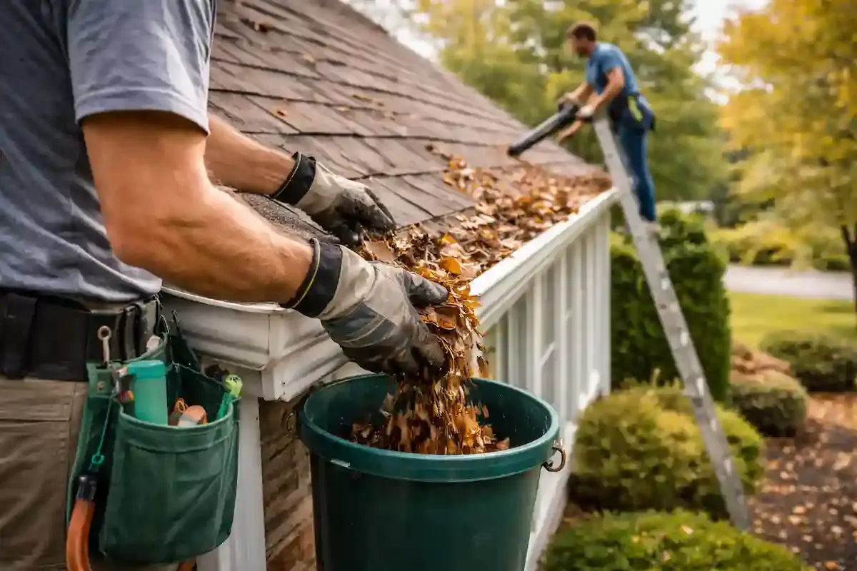 Gutter Cleaning & Maintenance Services in South Jersey in action