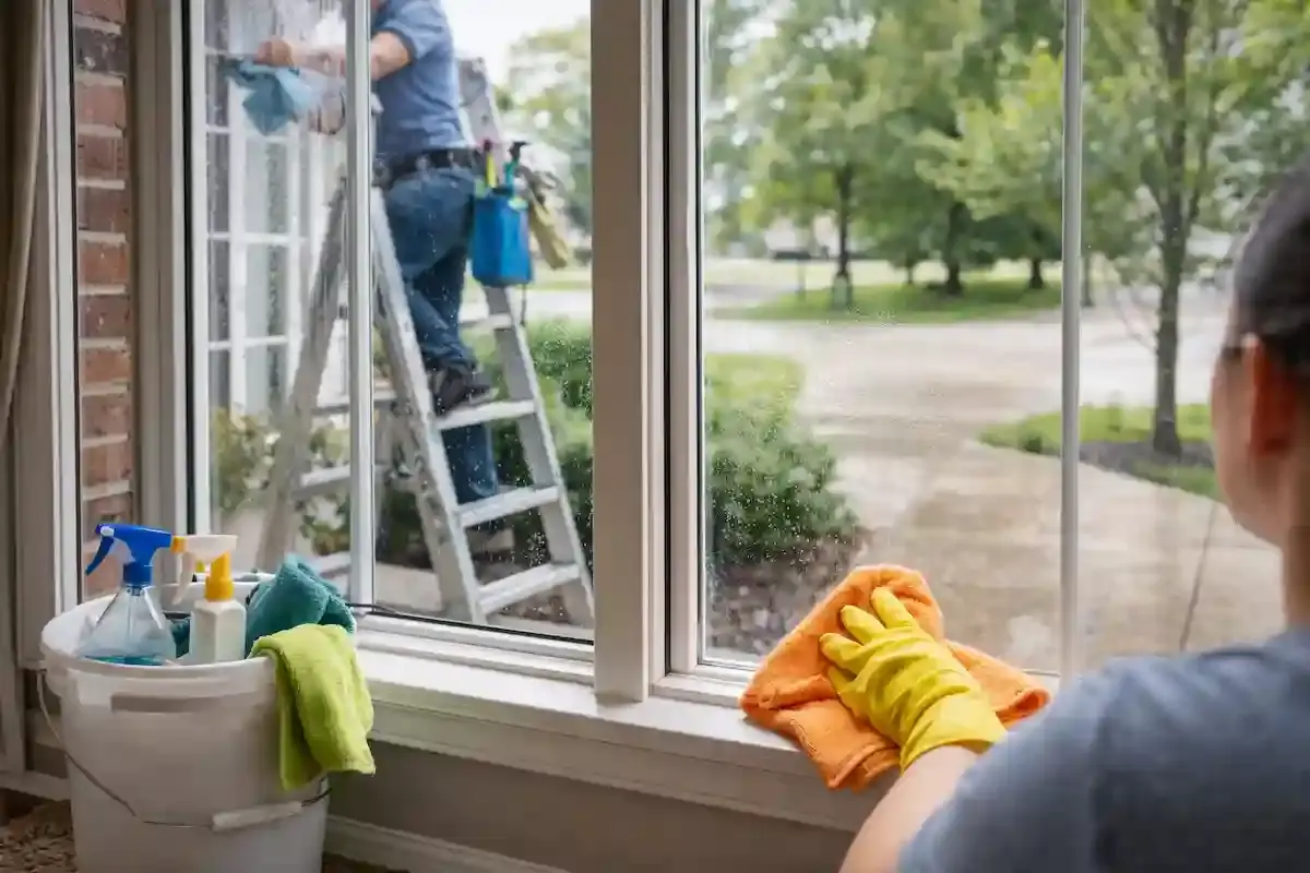 Professional Window Cleaning Services in South Jersey in action